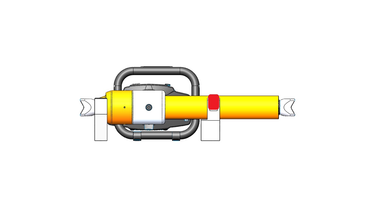 GRA4331-zusammenbau-liegend-flach2 ENBRACK  Halterung für Holmatro  GRA **21/31 liegend