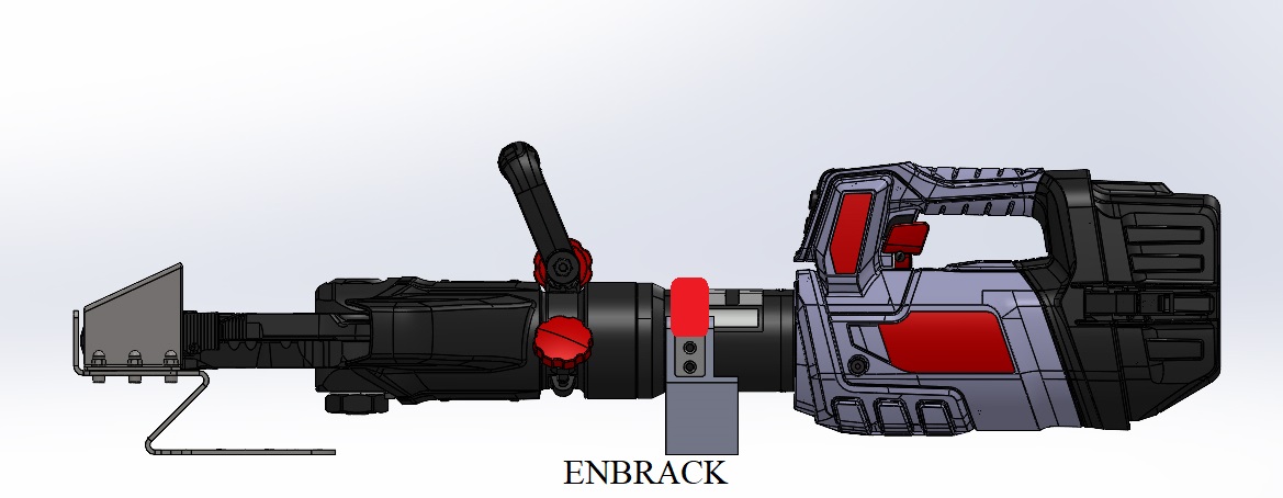 ENBRACK Halterung für Weber Rescue Kombigerät SPS 370, SPS 370 E-Force, SPS 370 S-Force, liegend