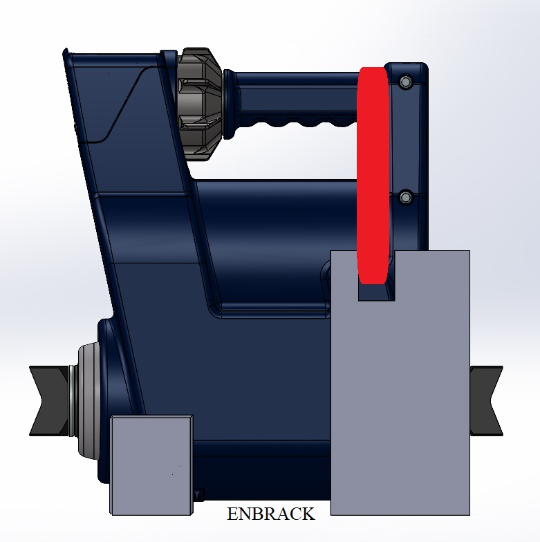 ENBRACK mount for Lukas Rescue Ram R 320 e3,  horizontally sidewards