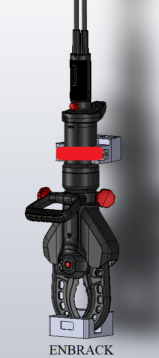 ENBRACK mount for Weber Rescue Cutter RSC 170/RSC 170 E-Force/S-Force, upright