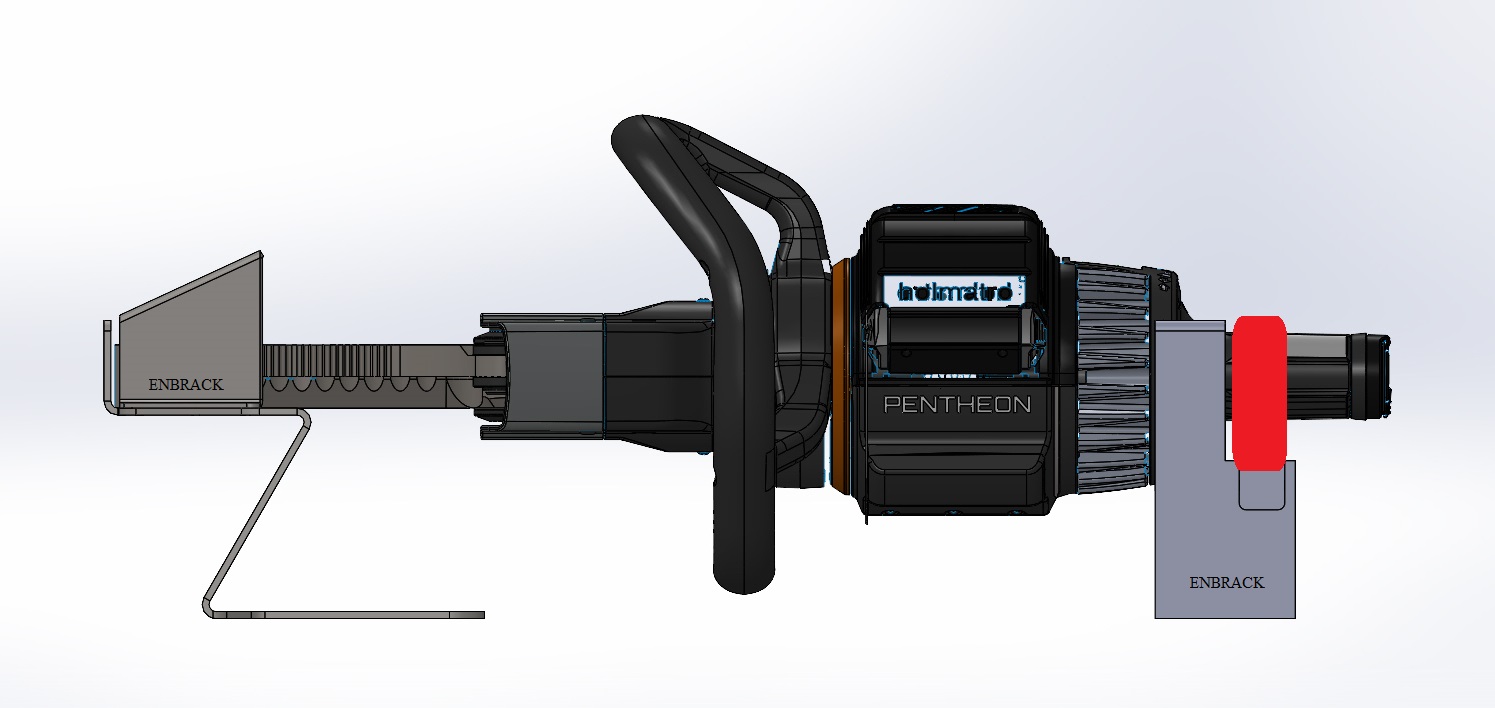 ENBRACK mount for Holmatro PCT 14, horizontally