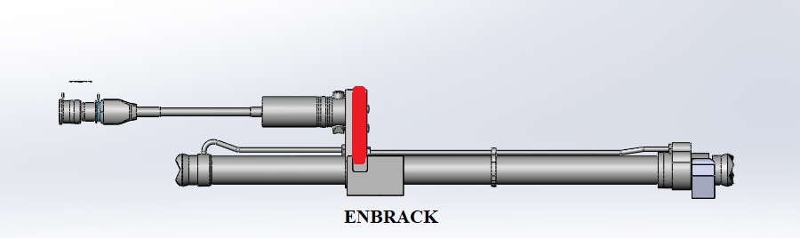 ENBRACK mount for  Weberrescue RZ 1-1810 Crossrammer, horizontally sidewards