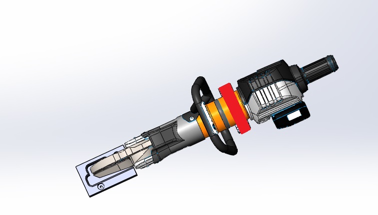 ENBRACK mount for  Holmatro G/CU 5040 i, horizontally on the side