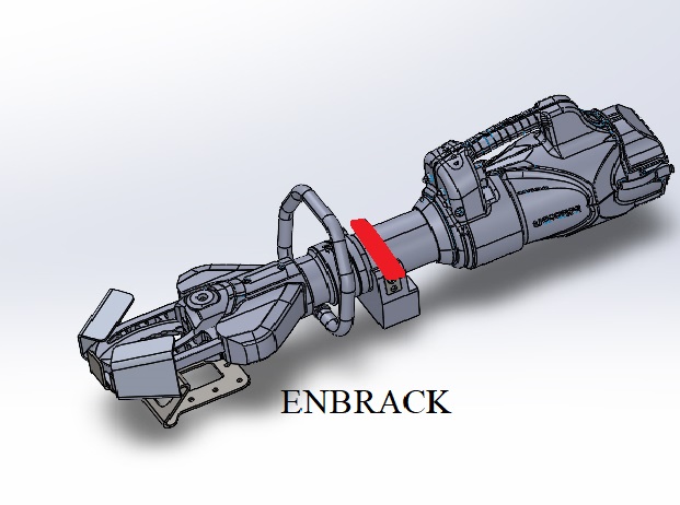 ENBRACK mount for  Scorpe Greenspirit 2 SC, horizontally 