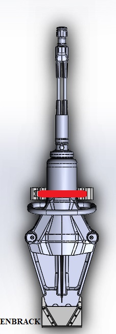 ENBRACK Halterung für Weberrescue SP 64 BS / SP 64 BS E-Force, stehend