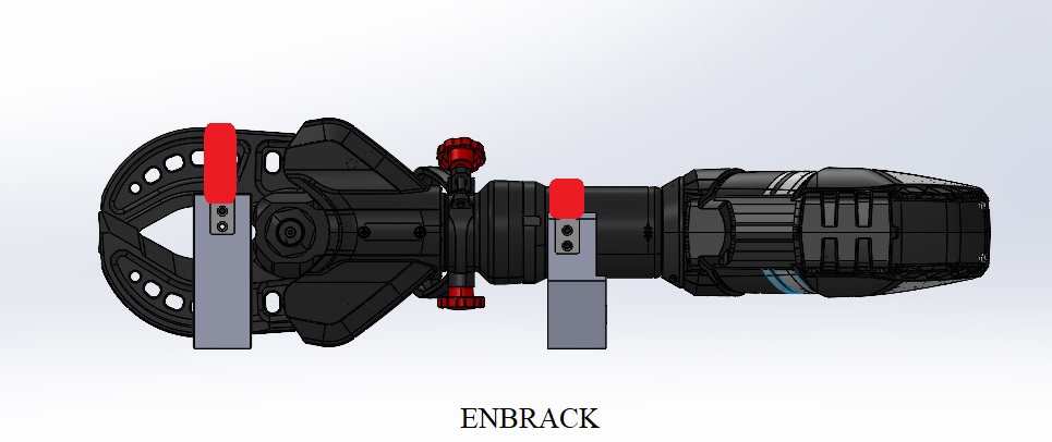 ENBRACK Halterung für Weber Rescue Schneidgerät RSC 190/RSC 190 E-Force/S-Force, liegend seitlich