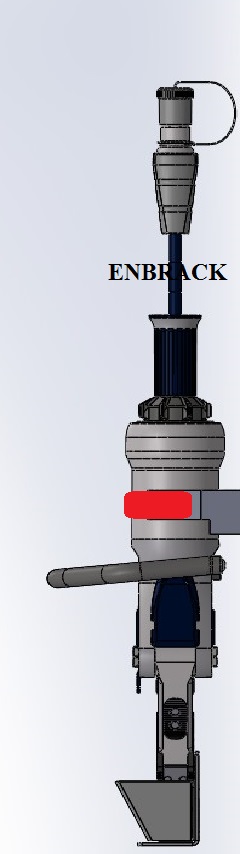 ENBRACK mount for LUKAS Spreader SP 333, upright