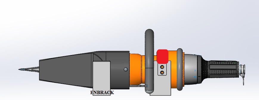 PW5624-zusammenbau-LF2 ENBRACK Halterung  für Holmatro PW 5624, liegend