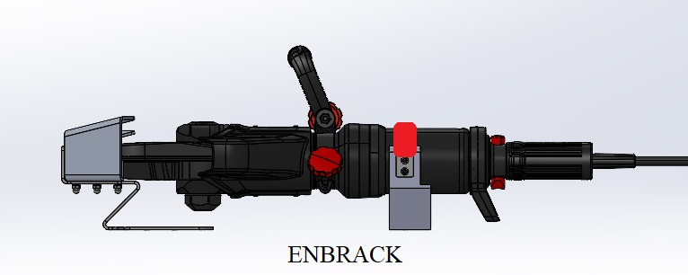 ENBRACK Halterung für Weber Rescue Schneidgerät RSC 190/RSC 190 E-Force/S-Force, liegend