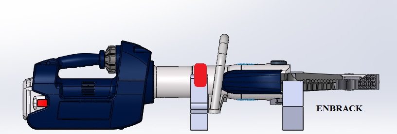 ENBRACK mount for LUKAS Combitool SC757 E2 (E-Draulic) horizontally