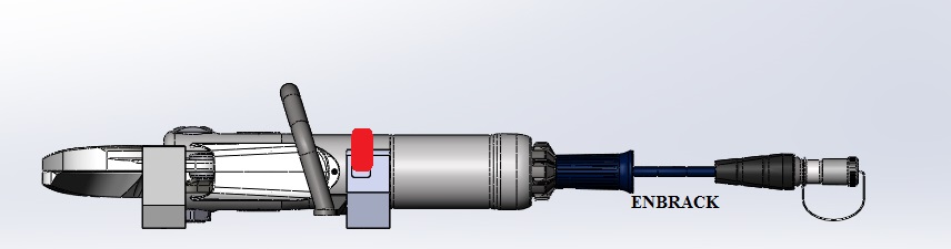 ENBRACK mount for Lukas S 799, horizontally