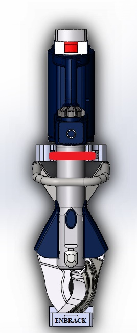 ENBRACK mount for Lukas Cutter S 378 E3, upright